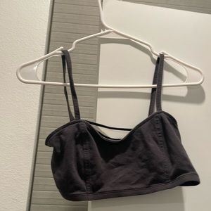Express gray bandeau size small